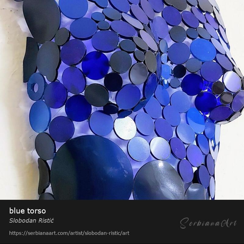 blue torso, Sculpture/Plastic-Polymer, Slobodan Ristić