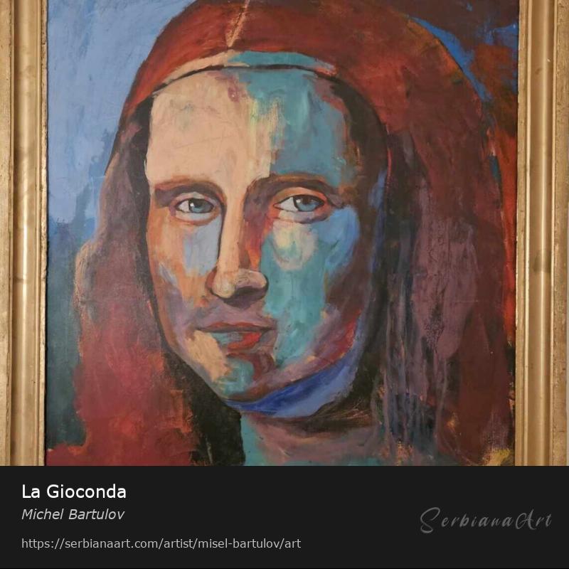 La Gioconda, Acrylic/Canvas, Michel Bartulov