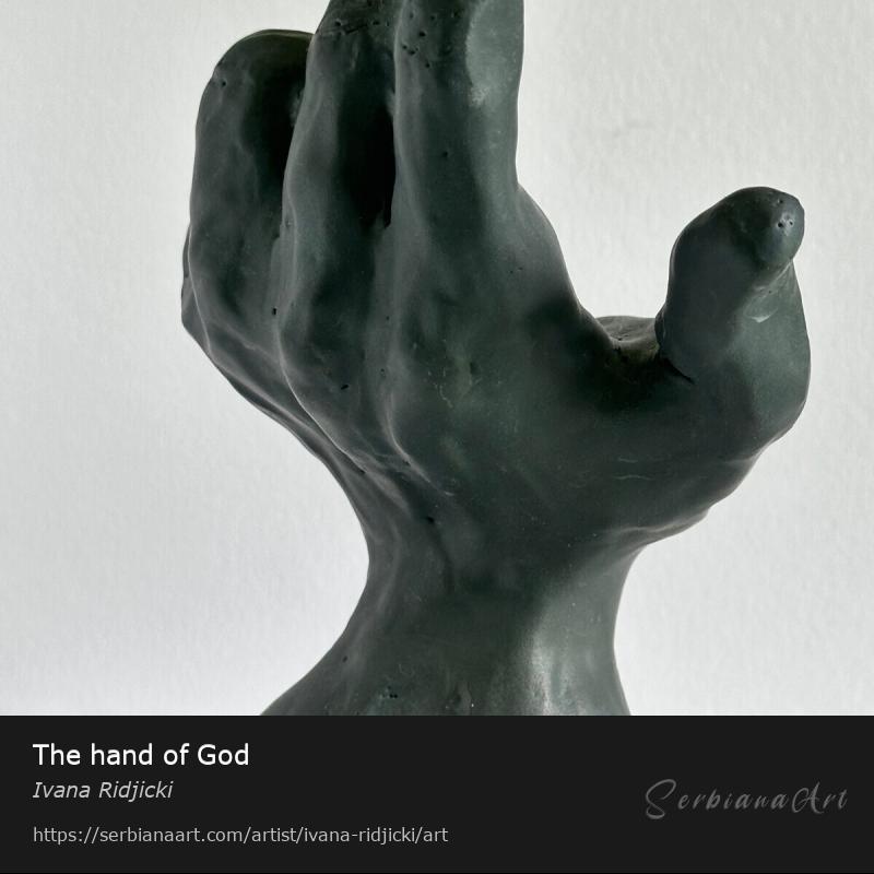 The hand of God, Sculpture/Ceramic, Ivana Ridjicki