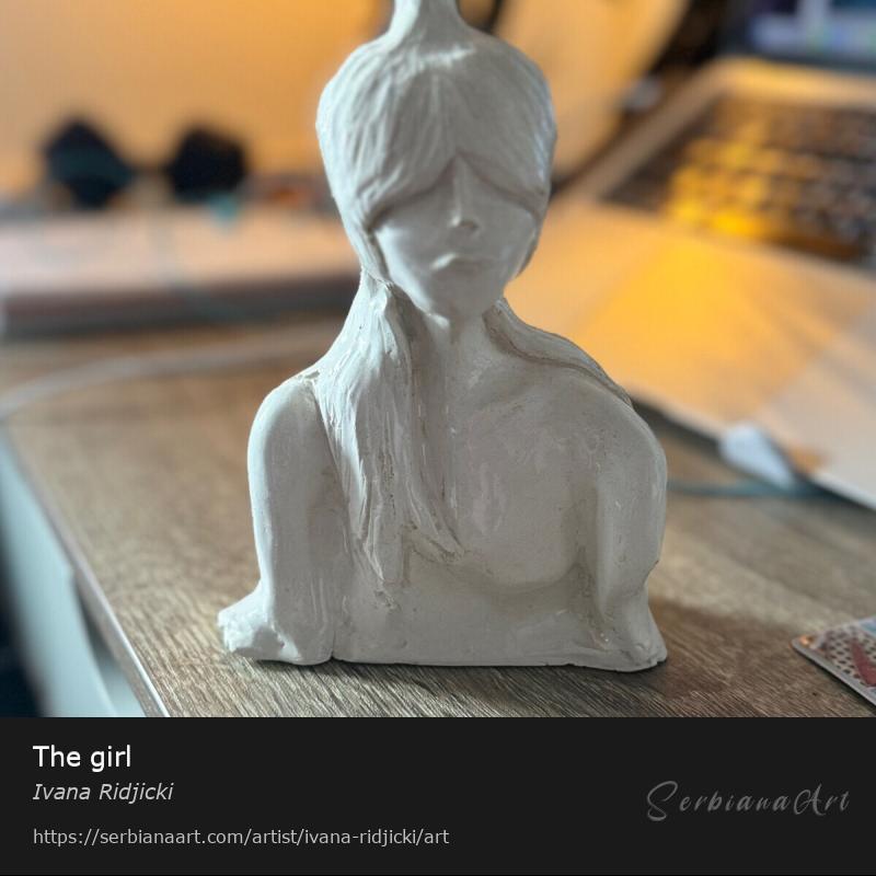 The girl, Sculpture/Ceramic, Ivana Ridjicki