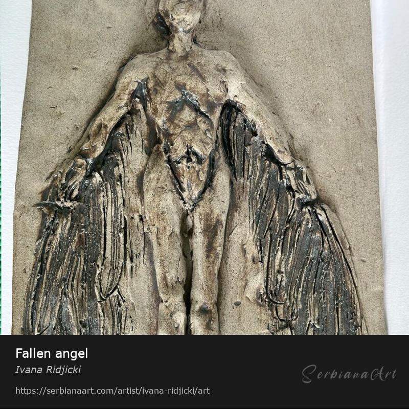 Fallen angel, Creative Handicraft/Ceramic, Ivana Ridjicki