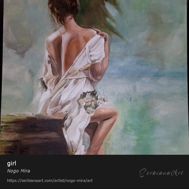 girl, Oil/Canvas, Nogo Mira