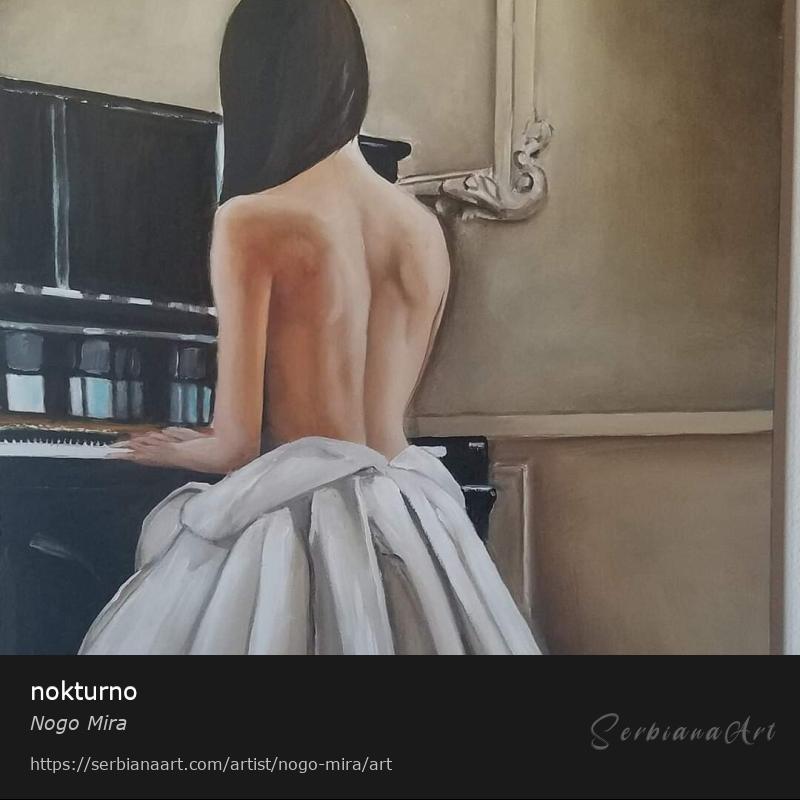 nokturno, Oil/Canvas, Nogo Mira