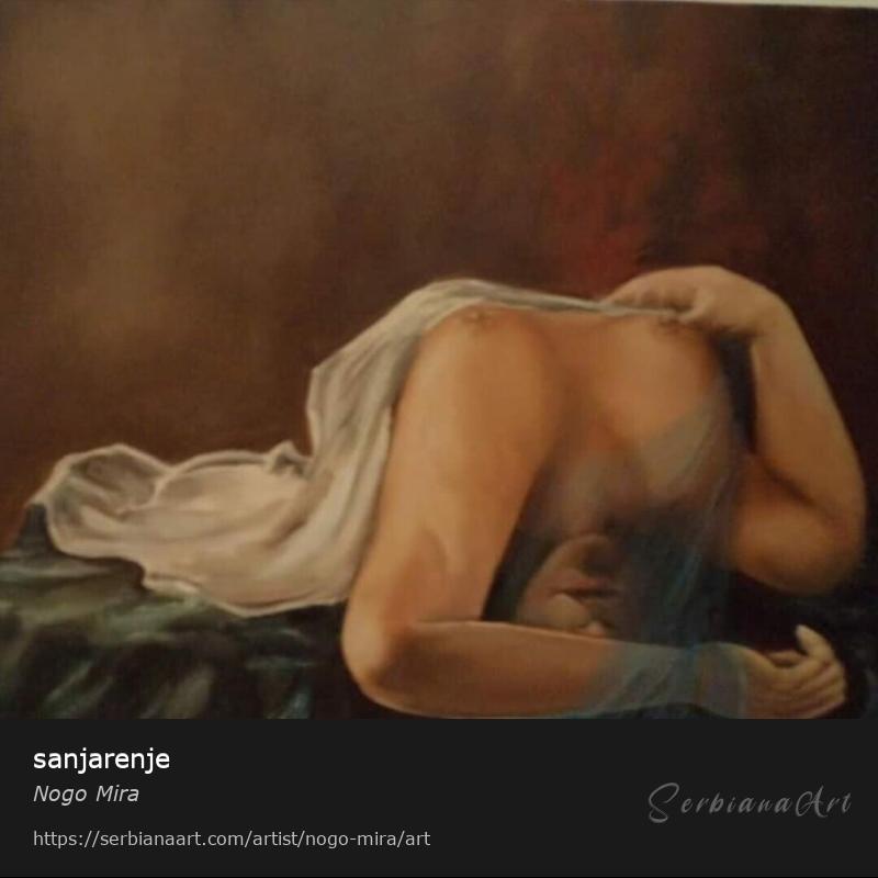 sanjarenje, Oil/Canvas, Nogo Mira