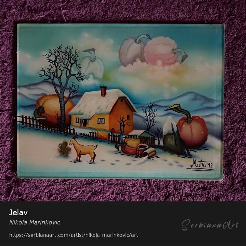 Jelav, Oil/Glass, Nikola Marinkovic