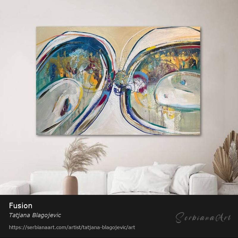 Fusion, Acrylic/Canvas, Tatjana Blagojevic