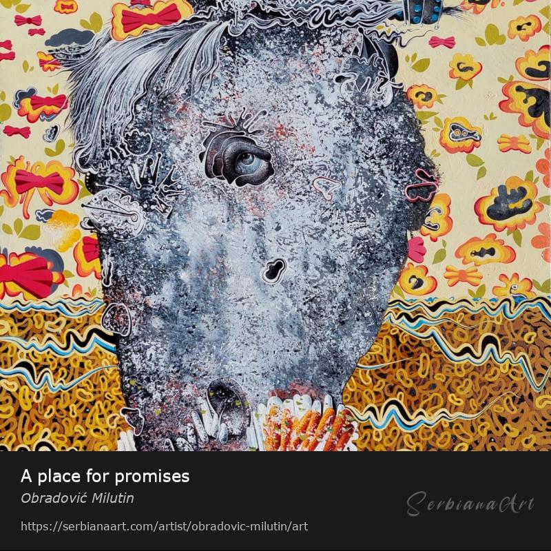 A place for promises, Oil/Canvas, Obradović Milutin