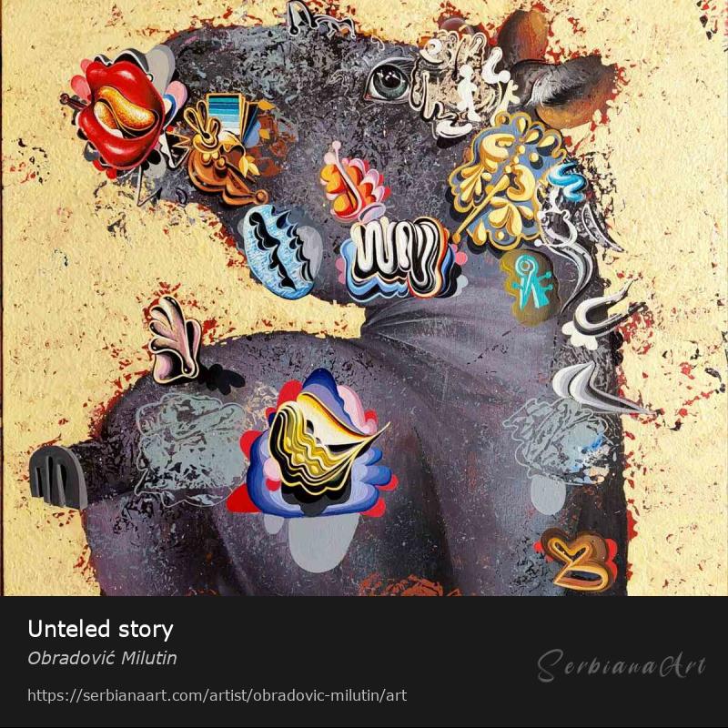 Unteled story, Oil/Canvas, Obradović Milutin