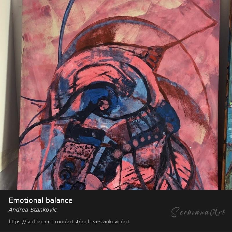 Emotional balance, Acrylic/Cardboard, Andrea Stankovic