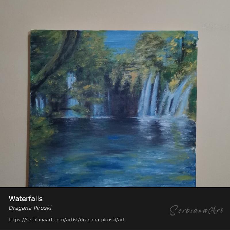 Waterfalls, Acrylic/Canvas, Dragana Piroski
