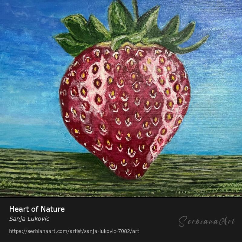 Heart of Nature, Acrylic/Canvas, Sanja Lukovic