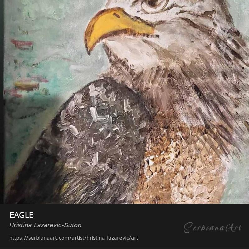 EAGLE, Acrylic/Canvas, Hristina Lazarevic-Suton