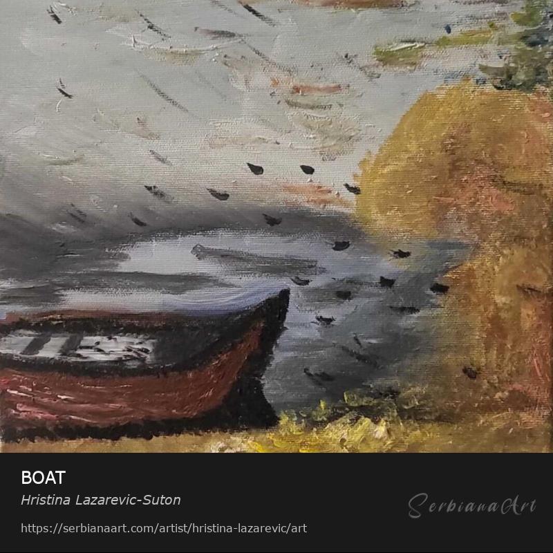 BOAT, Acrylic/Canvas, Hristina Lazarevic-Suton