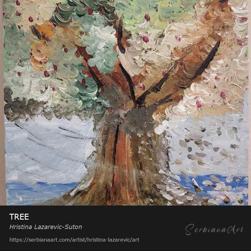 TREE, Acrylic/Canvas, Hristina Lazarevic-Suton