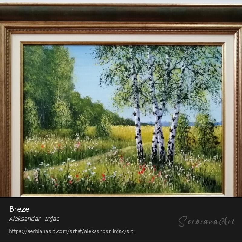 Breze, Oil/Canvas, Aleksandar  Injac