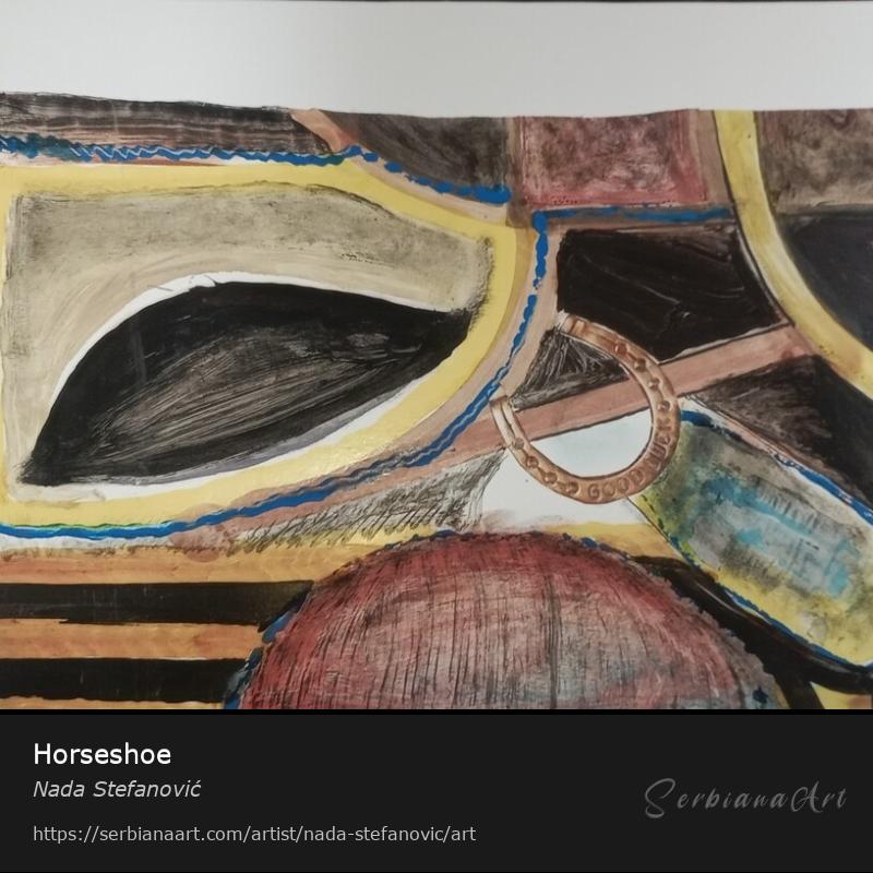 Horseshoe, Mixed Media/Paper, Nada Stefanović