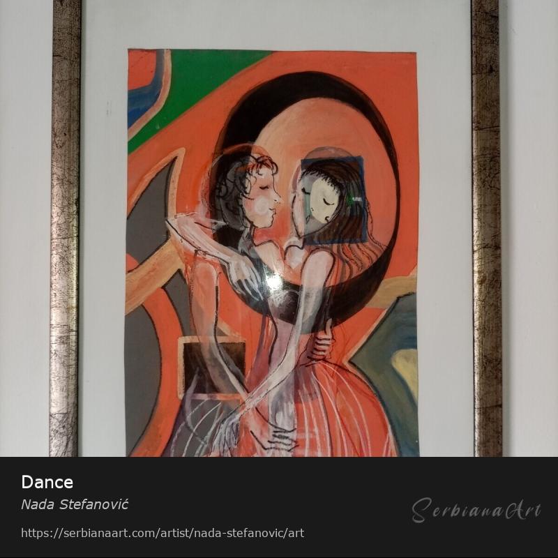 Dance, Mixed Media/Paper, Nada Stefanović