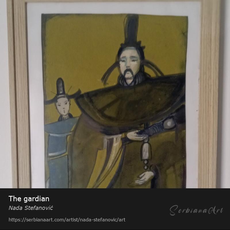 The gardian, Mixed Media/Paper, Nada Stefanović