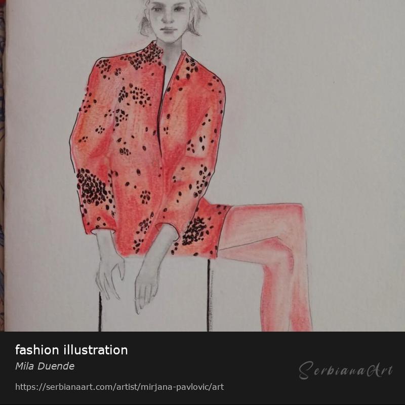 fashion illustration, Pencil/Paper, Mila Duende