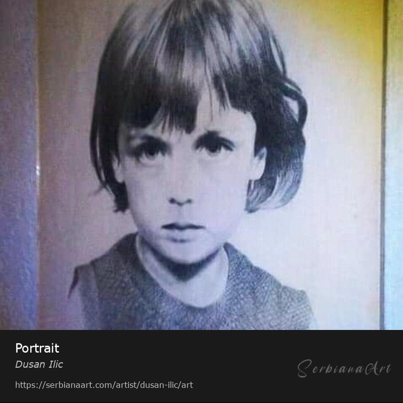 Portrait, Pencil/Paper, Dusan Ilic