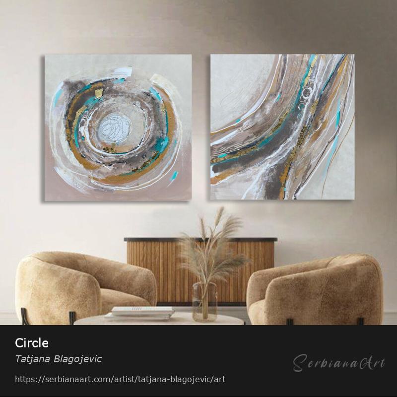 Circle, Acrylic/Canvas, Tatjana Blagojevic