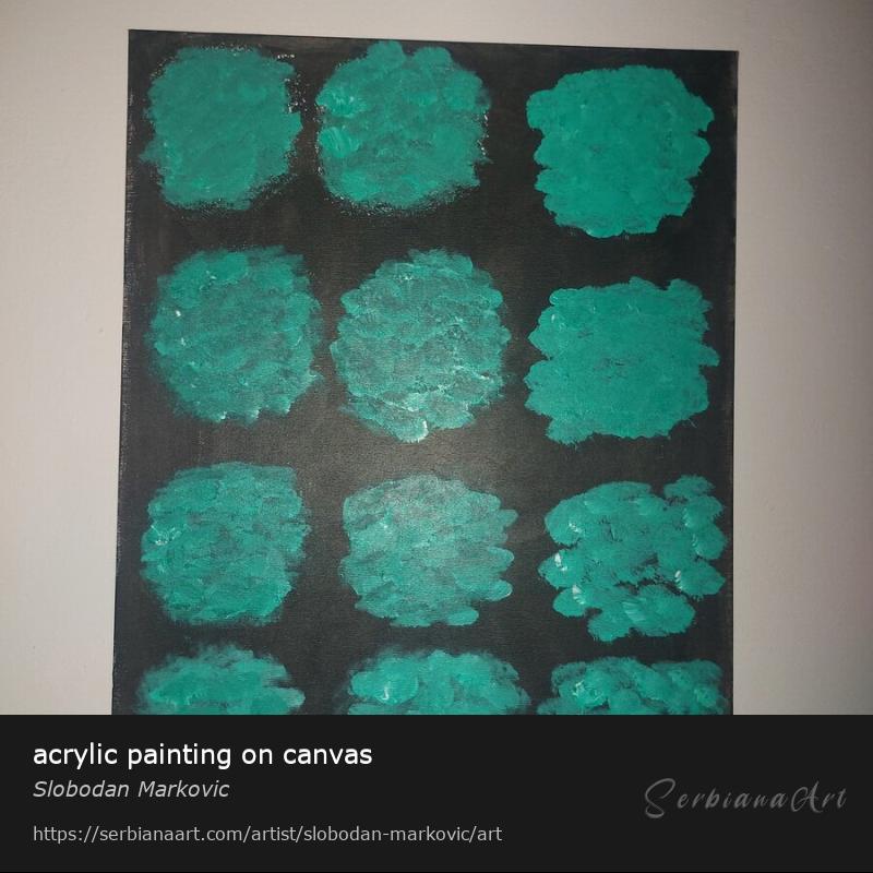 acrylic painting on canvas, Acrylic/Canvas, Slobodan Markovic