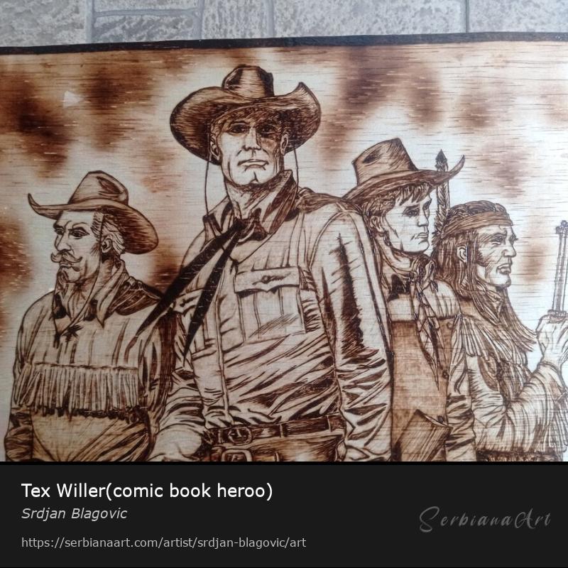 Tex Willer(comic book heroo), Creative Handicraft/Wood, Srdjan Blagovic