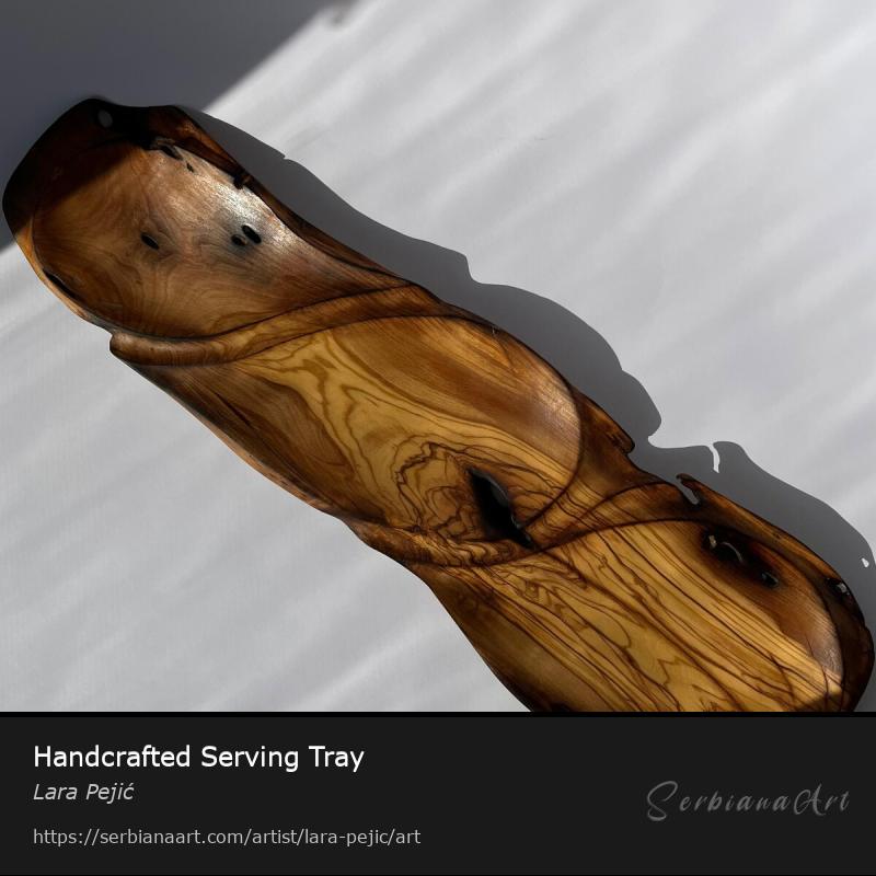Handcrafted Serving Tray, Creative Handicraft/Wood, Lara Pejić