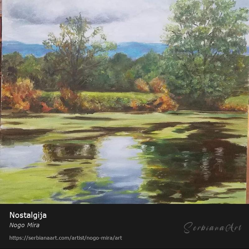 Nostalgija, Oil/Canvas, Nogo Mira
