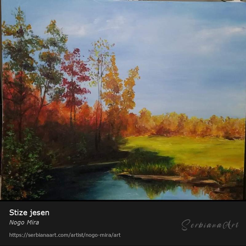 Stize jesen, Oil/Canvas, Nogo Mira