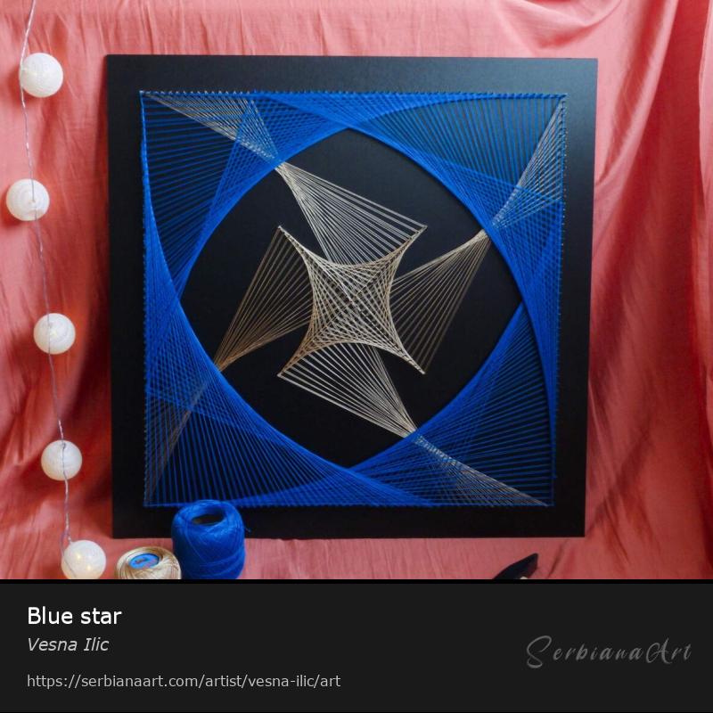 Blue star, Wall decor/Panel, Vesna Ilic