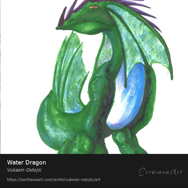 Water Dragon, Unspecified/Paper, Vukasin Ostojic