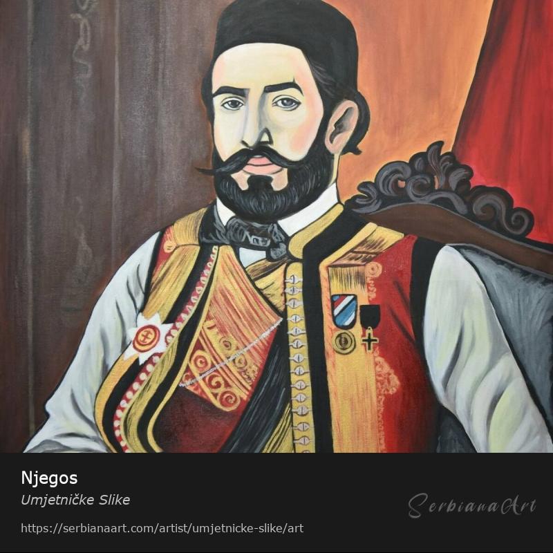 Njegos, Oil/Canvas, Umjetničke Slike