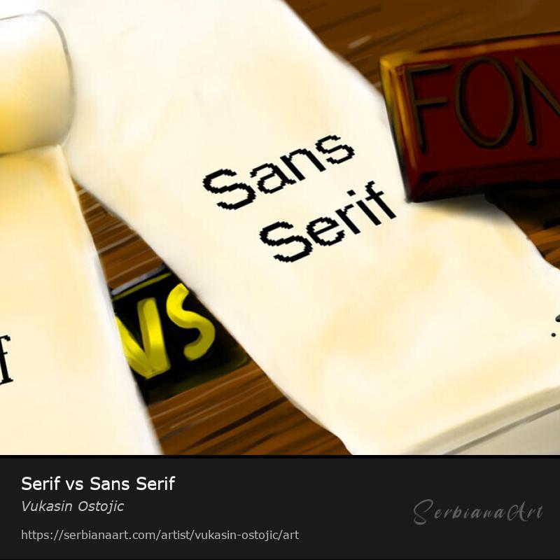 Serif vs Sans Serif, Digital Art/Paper, Vukasin Ostojic