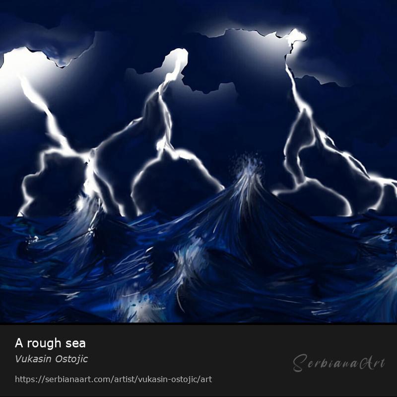 A rough sea, Digital Art/Paper, Vukasin Ostojic