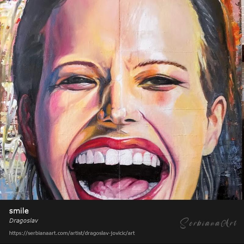 smile, Oil/Panel, Dragoslav