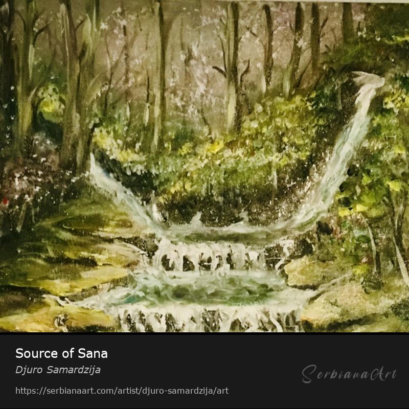 Source of Sana, Oil/Canvas, Djuro Samardzija