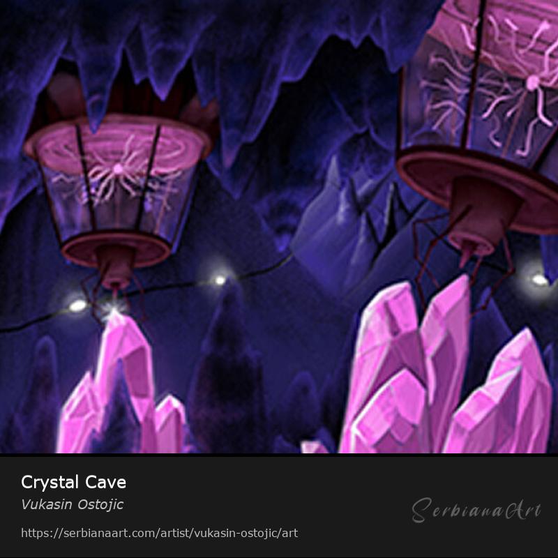 Crystal Cave, Digital Art/Paper, Vukasin Ostojic