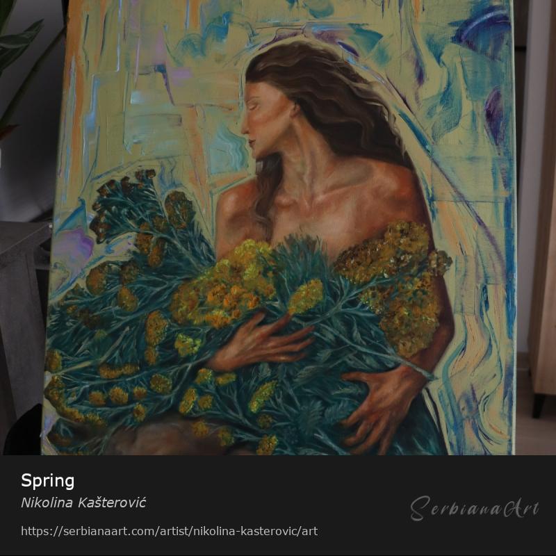 Spring, Oil/Canvas, Nikolina Kašterović