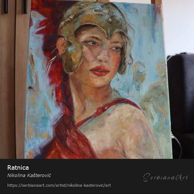 Ratnica, Oil/Canvas, Nikolina Kašterović