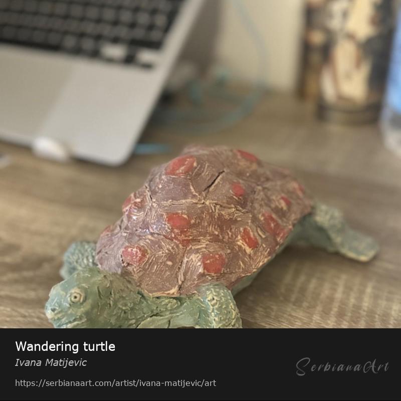 Wandering turtle, Sculpture/Clay, Ivana Matijevic
