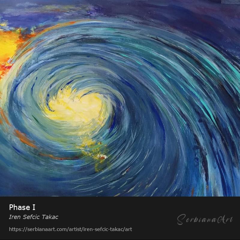 Phase I, Acrylic/Canvas, Iren Sefcic Takac