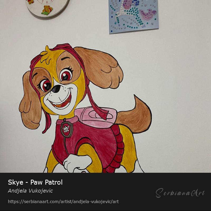 Skye - Paw Patrol, Wall decor/Unspecified, Andjela Vukojevic