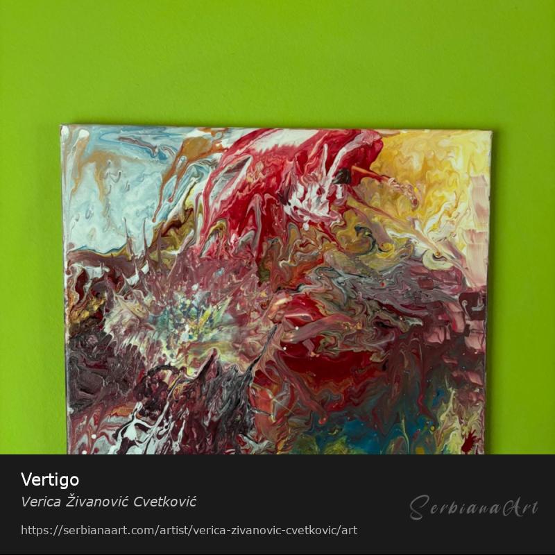 Vertigo, Acrylic/Canvas, Verica Živanović Cvetković
