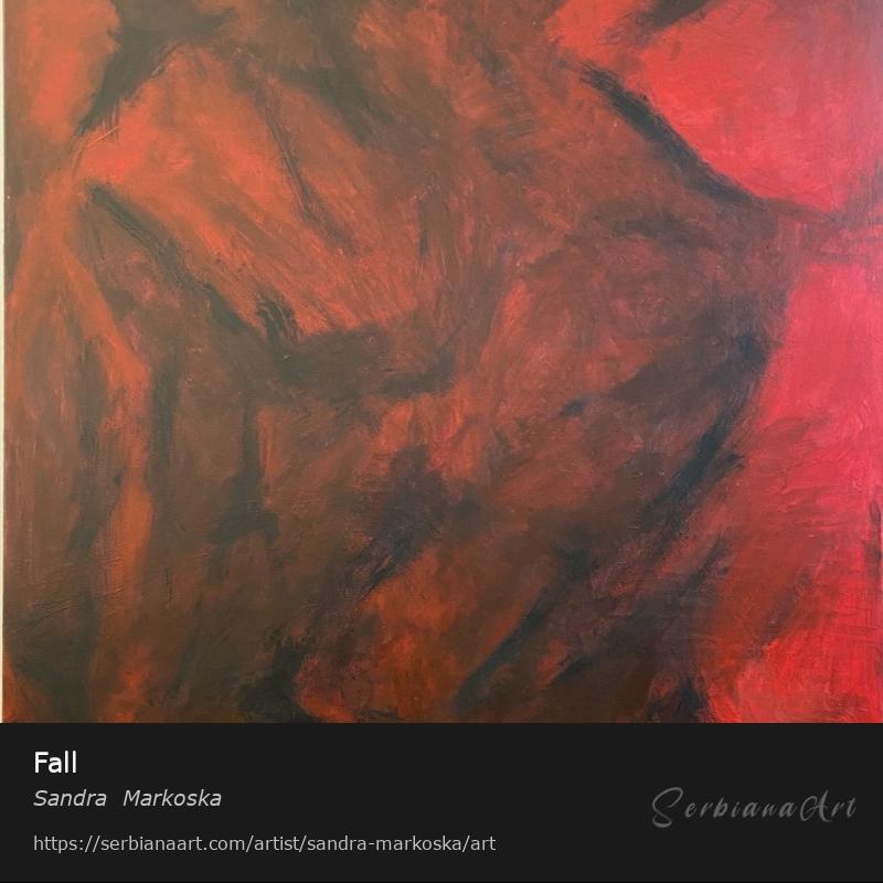 Fall, Mixed Media/Canvas, Sandra  Markoska