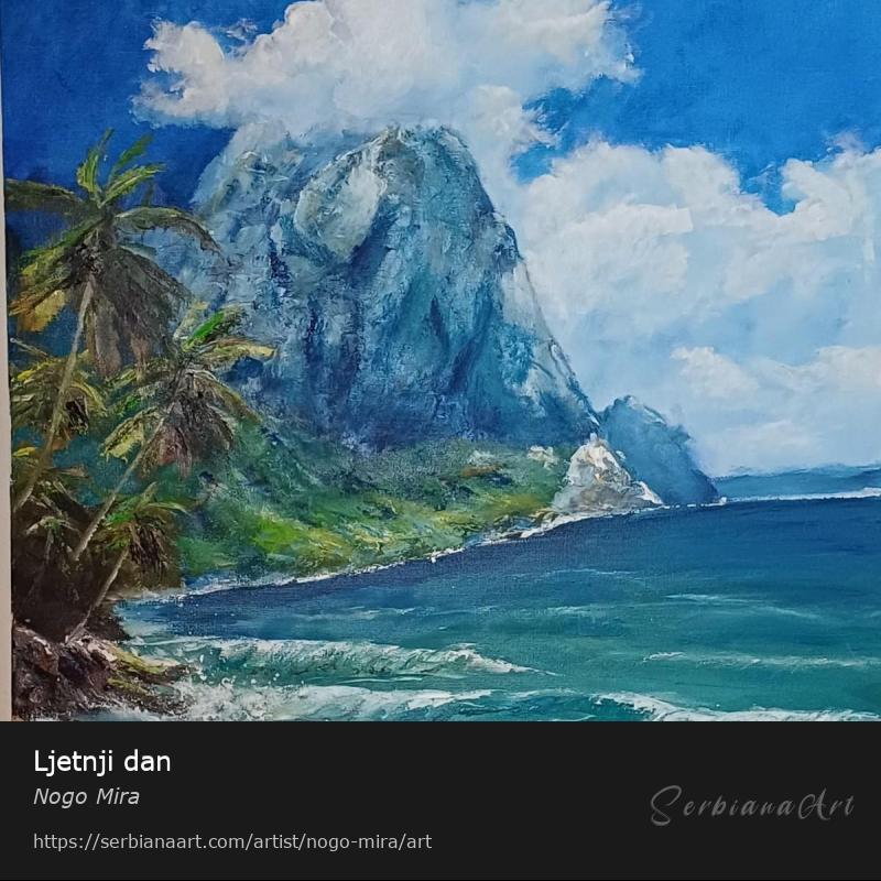 Ljetnji dan, Oil/Canvas, Nogo Mira