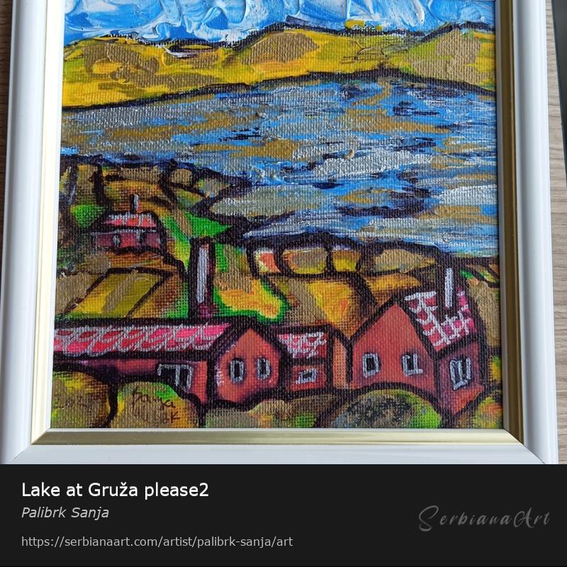 Lake at Gruža please2, Mixed Media/Canvas, Palibrk Sanja