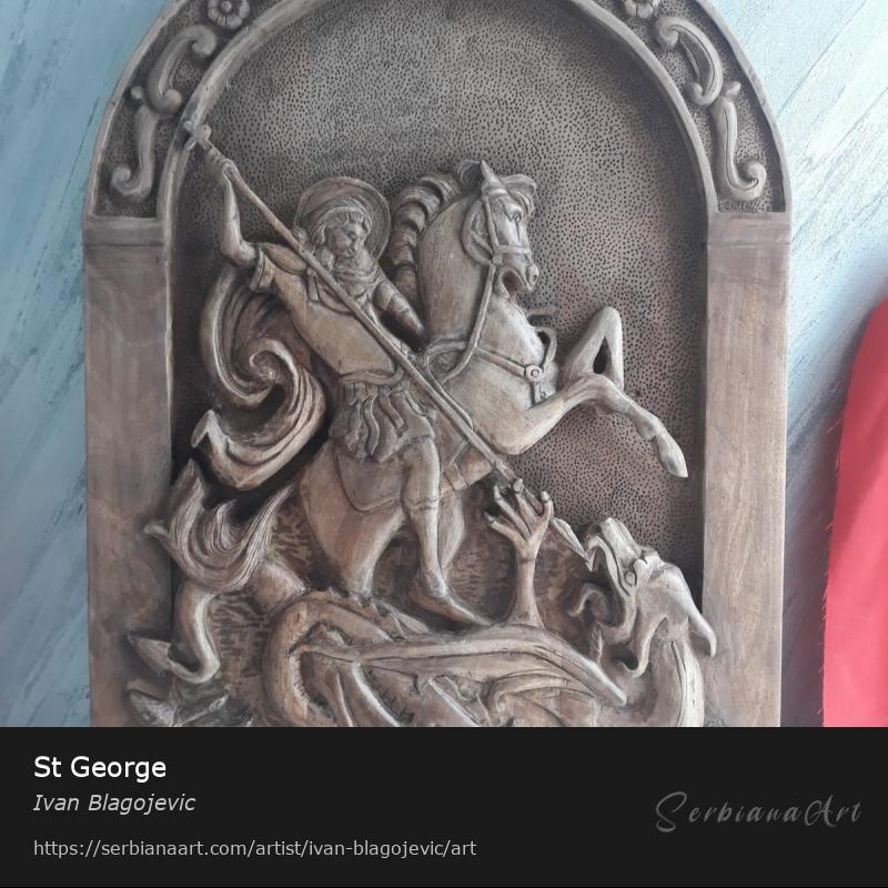 St George, Carving/Wood, Ivan Blagojevic