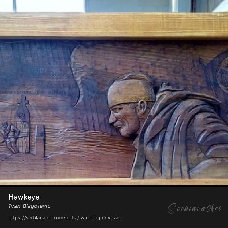 Hawkeye, Carving/Wood, Ivan Blagojevic