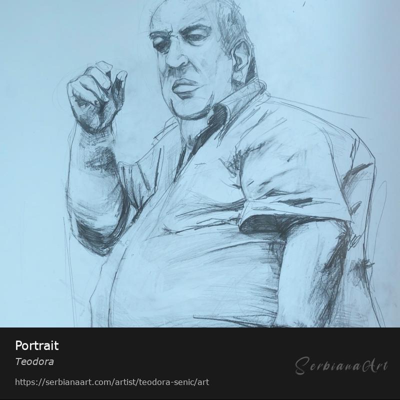 Portrait, Pencil/Paper, Teodora